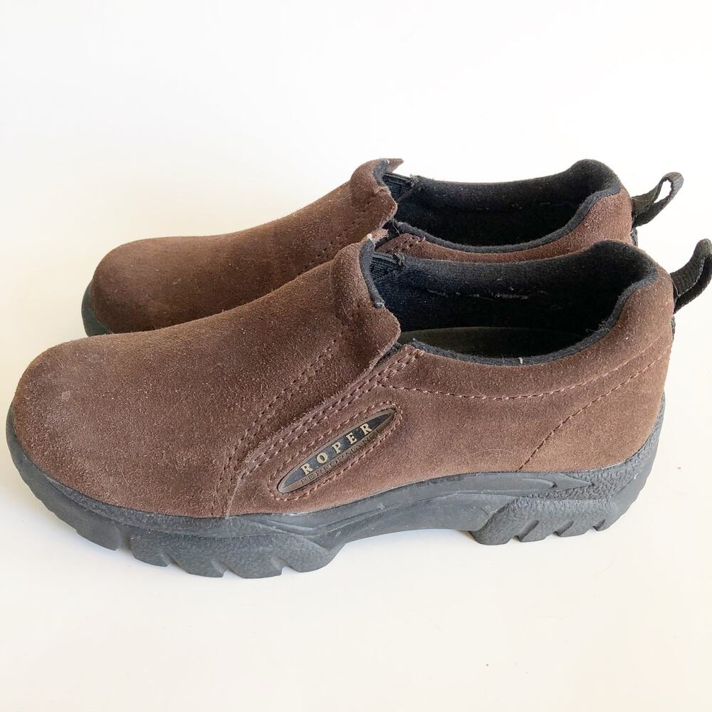 Roper Slip On Brown Leather 7 Comfort Shoe